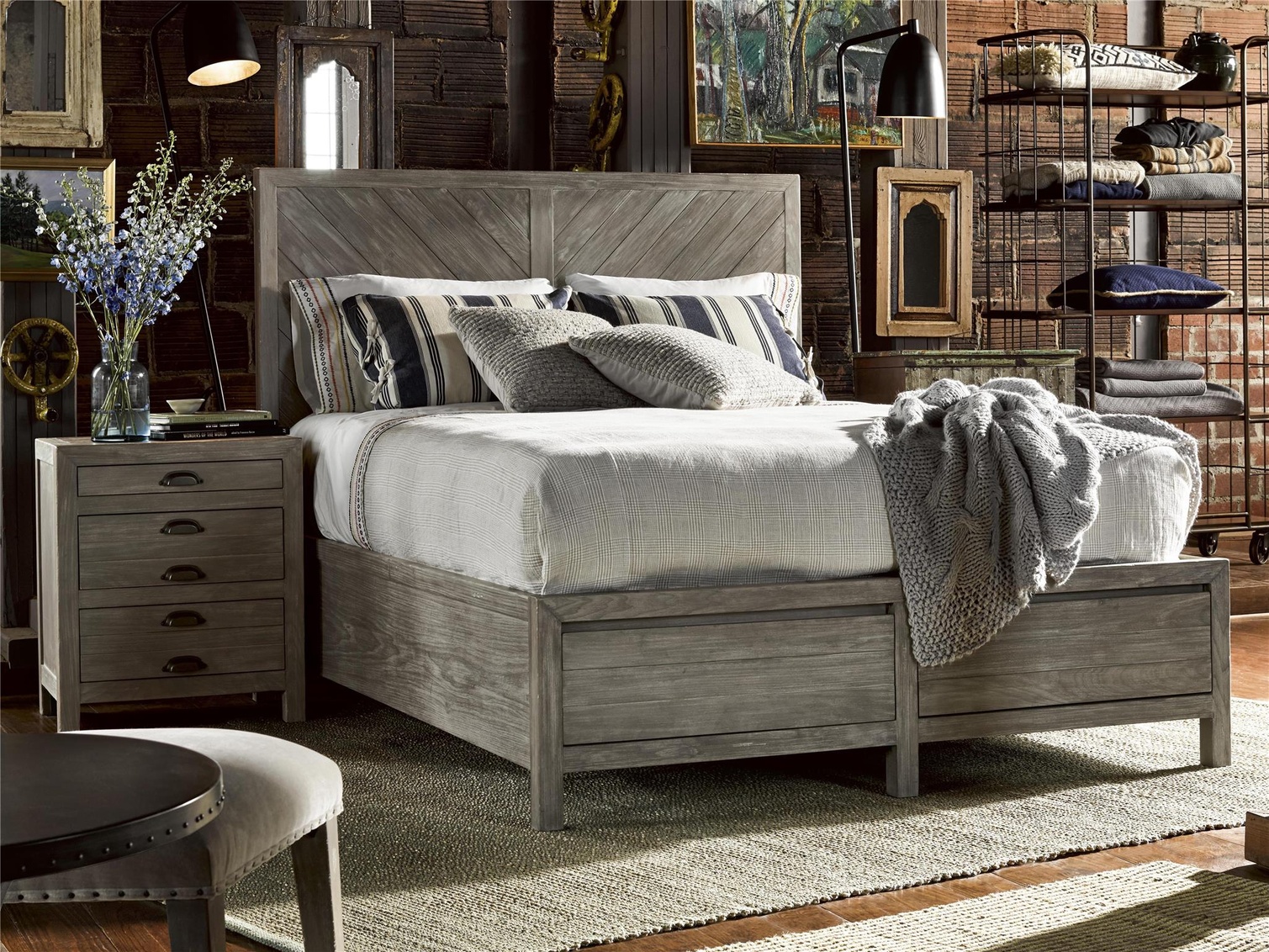 chic restored style biscayne bed