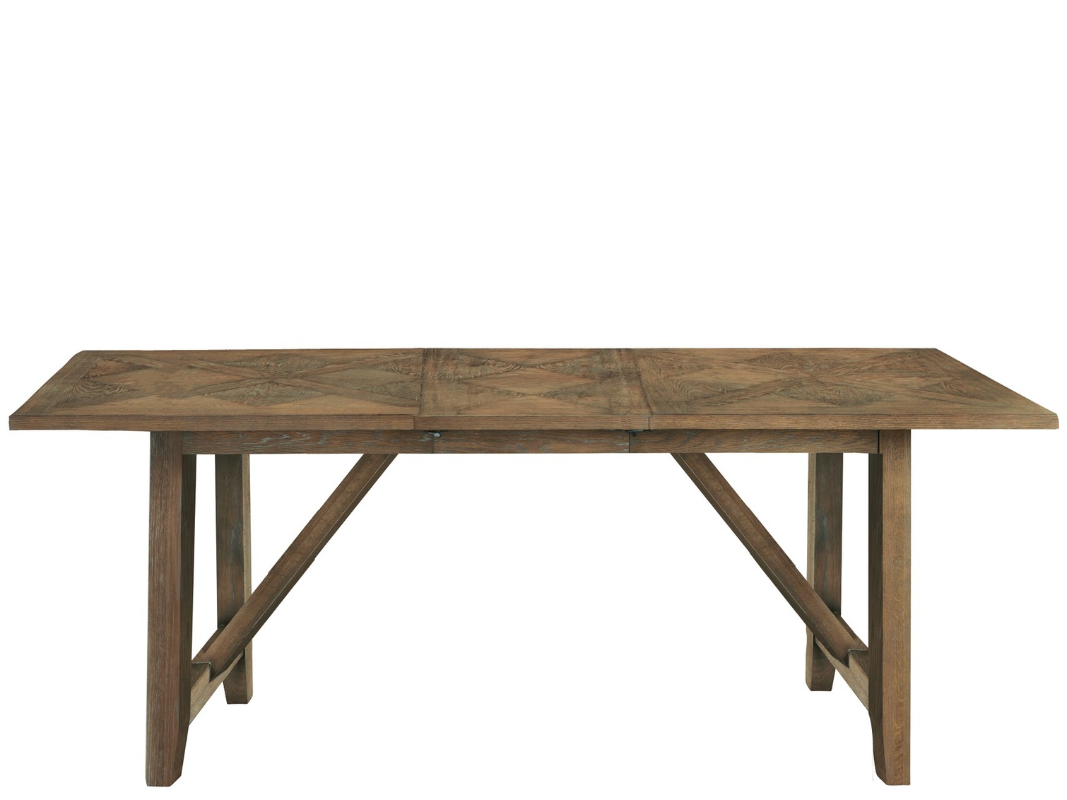 wooden kitchen table with extension