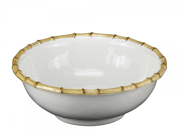 bamboo detail edged, 11" bowl by Juliska