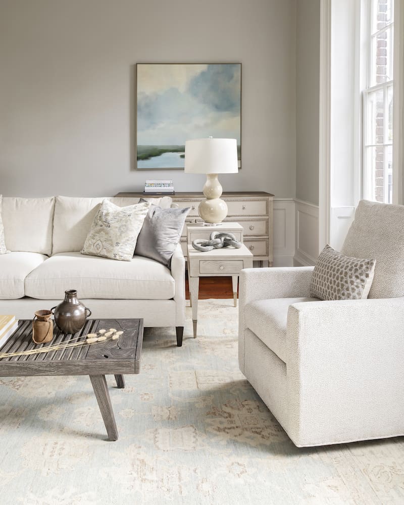 white living room