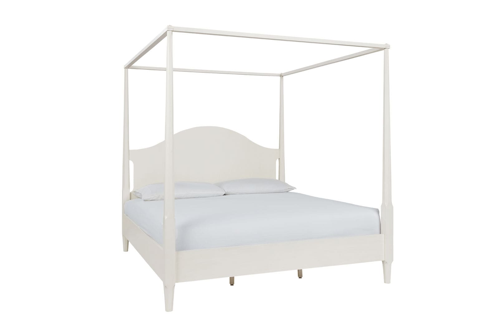 A crisp white bed with an open-air canopy, the Boca Grande Key Bed is a stunning contemporary bedroom furniture centerpiece. Available at Charleston furniture store GDC.