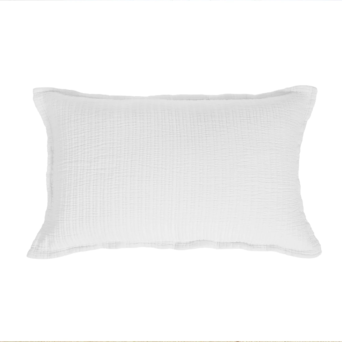 white pillow sham