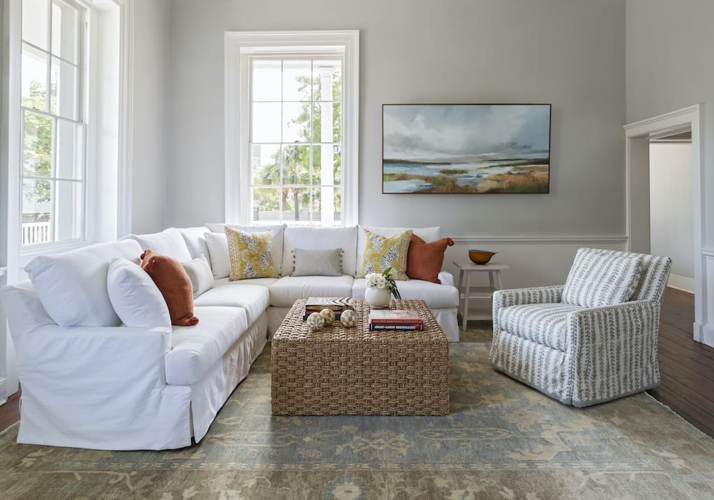 organic coastal living room