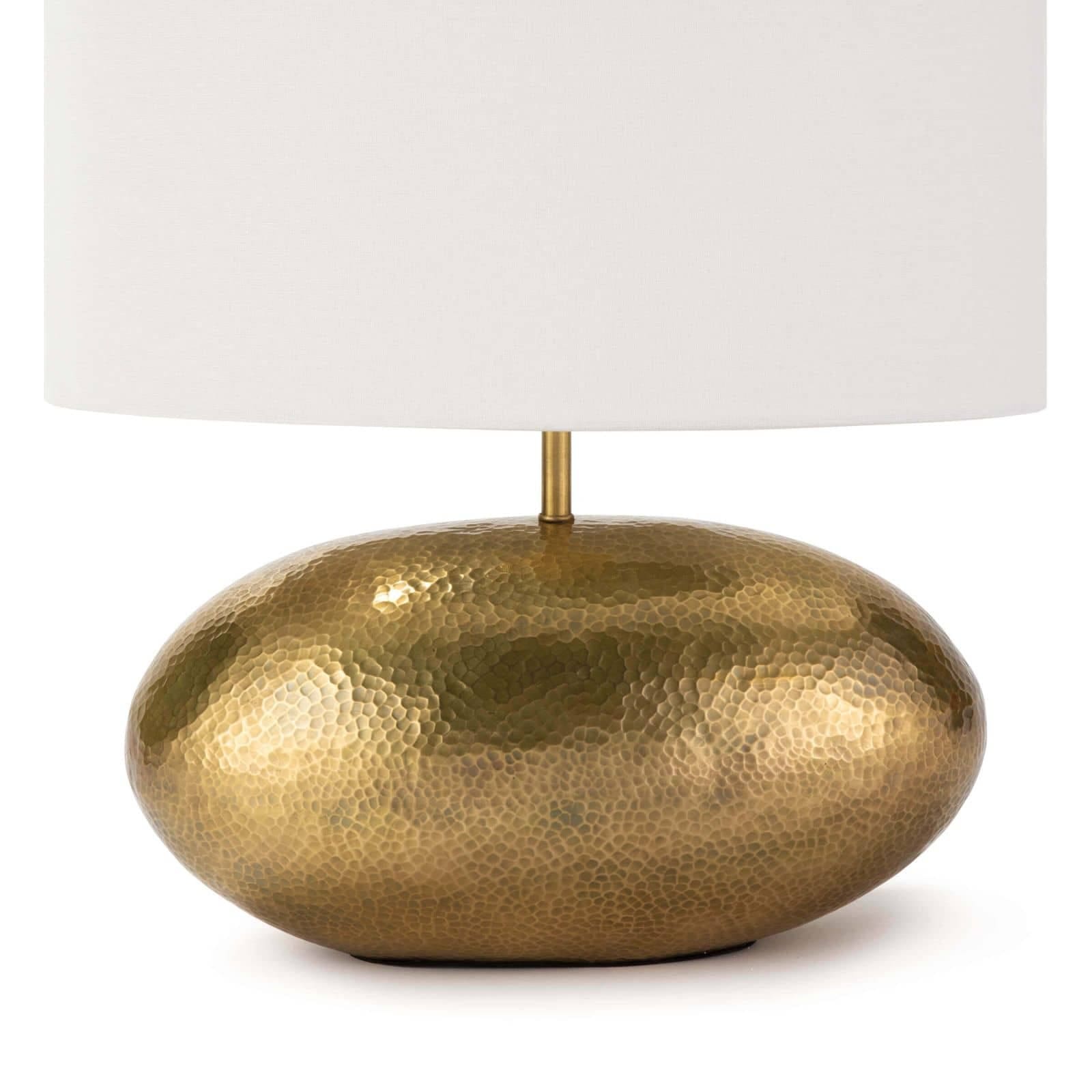 oval gold lamp