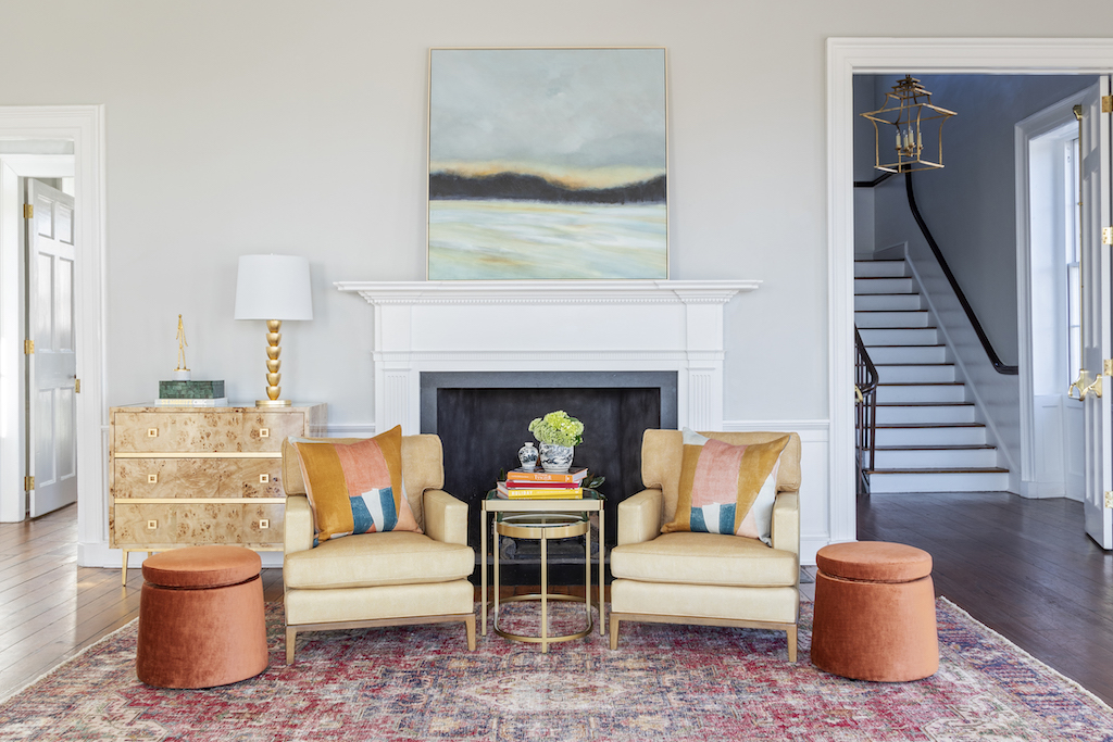Living room ottomans