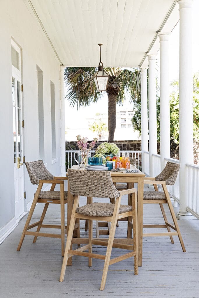 Porch dining furniture